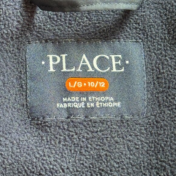 The Children's Place Boys Zip Up Puffer Vest - Size L/G (10-12) - Navy - Picture 5 of 7